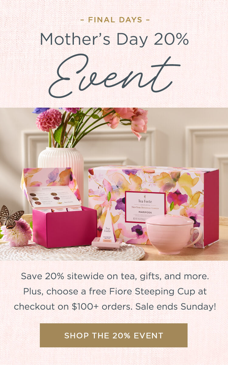 Mother's Day 20% Event - Save sitewide + free gift on $100+