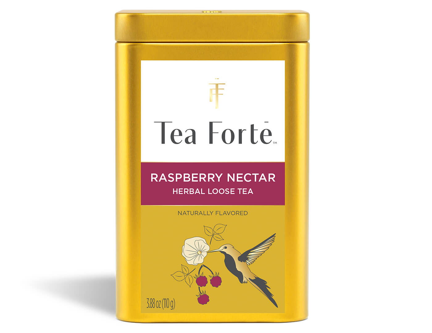 Raspberry Nectar Loose Leaf Tea Canister - front view