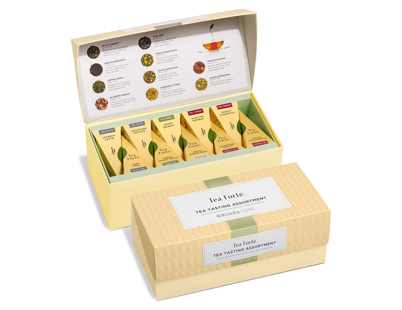 ❤️新品❤️ティーフォルテ Tea Forte TEA TASTING 15種類 Tea Tasting Assortment Presentation Box | Luxury Gourmet Tea