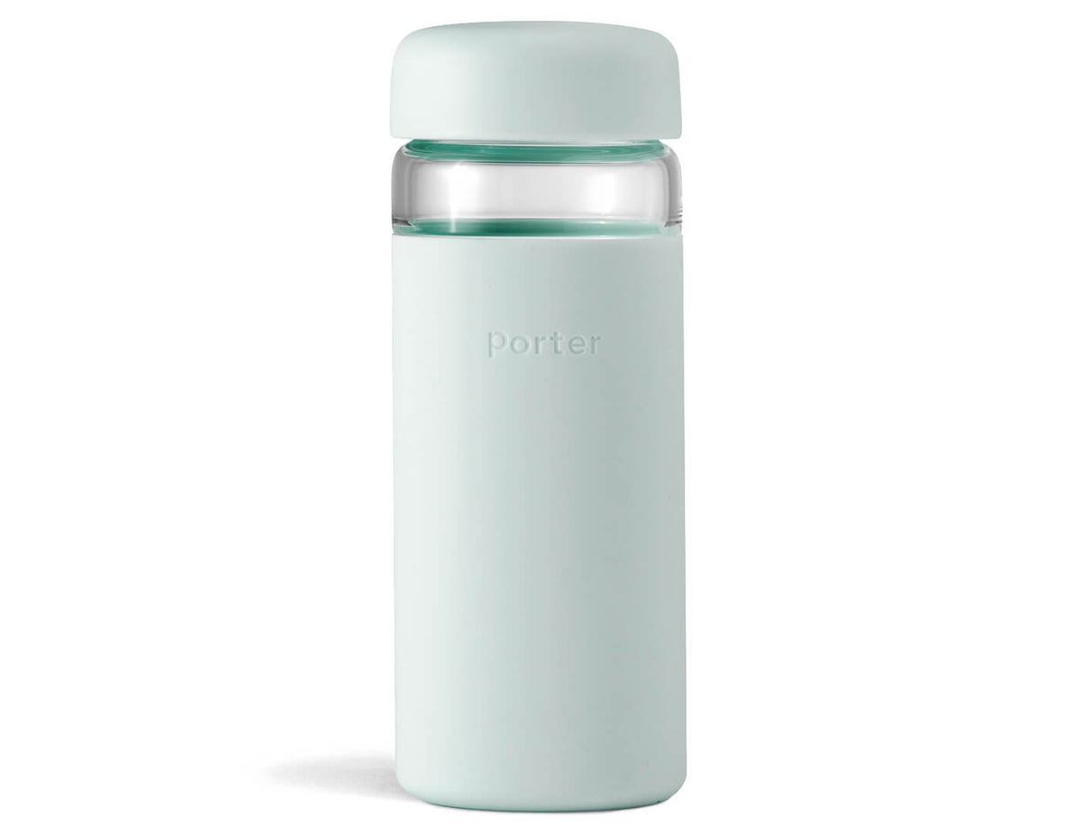 Porter Wide Mouth Reusable Glass Water Bottle- Off White – Dapple Grey Co.