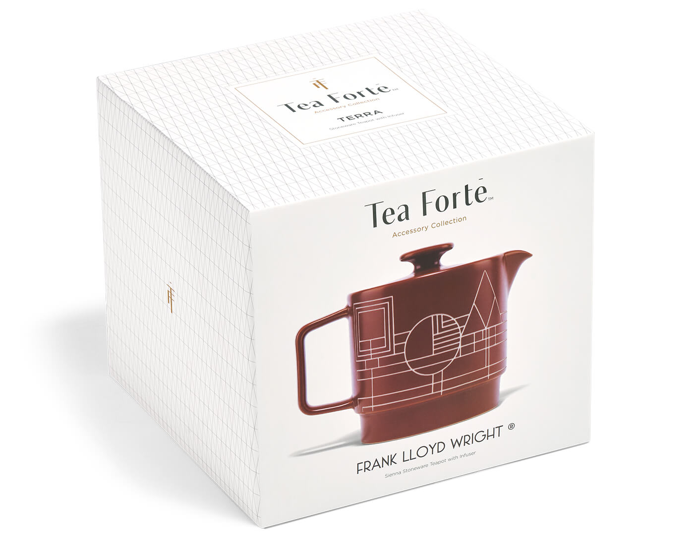 Terra stoneware teapot with infuser box