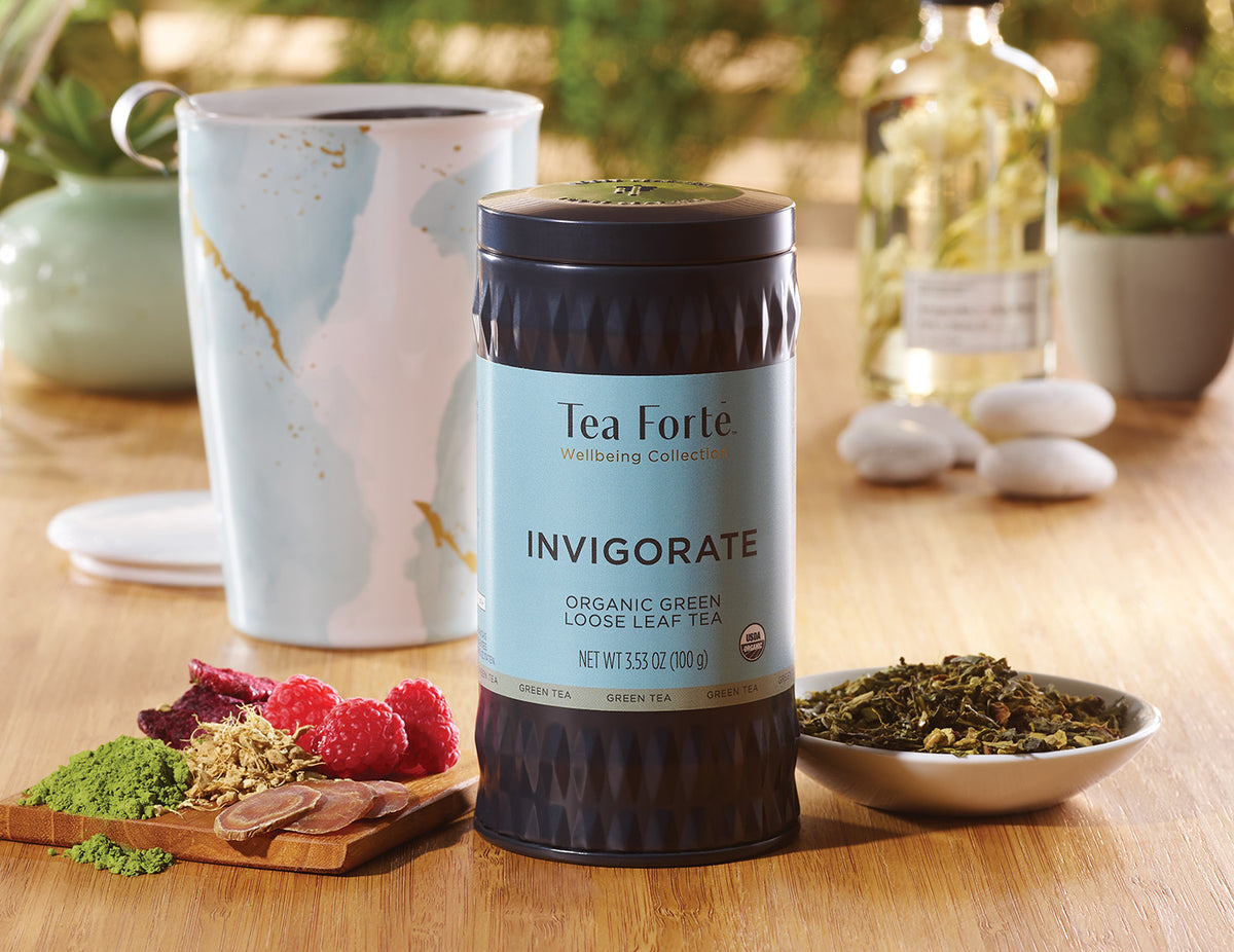 Invigorate Wellbeing Loose Tea Canister