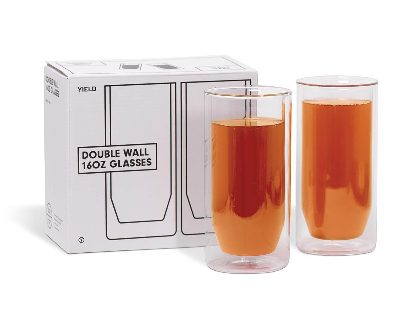 Double walled glasses with box