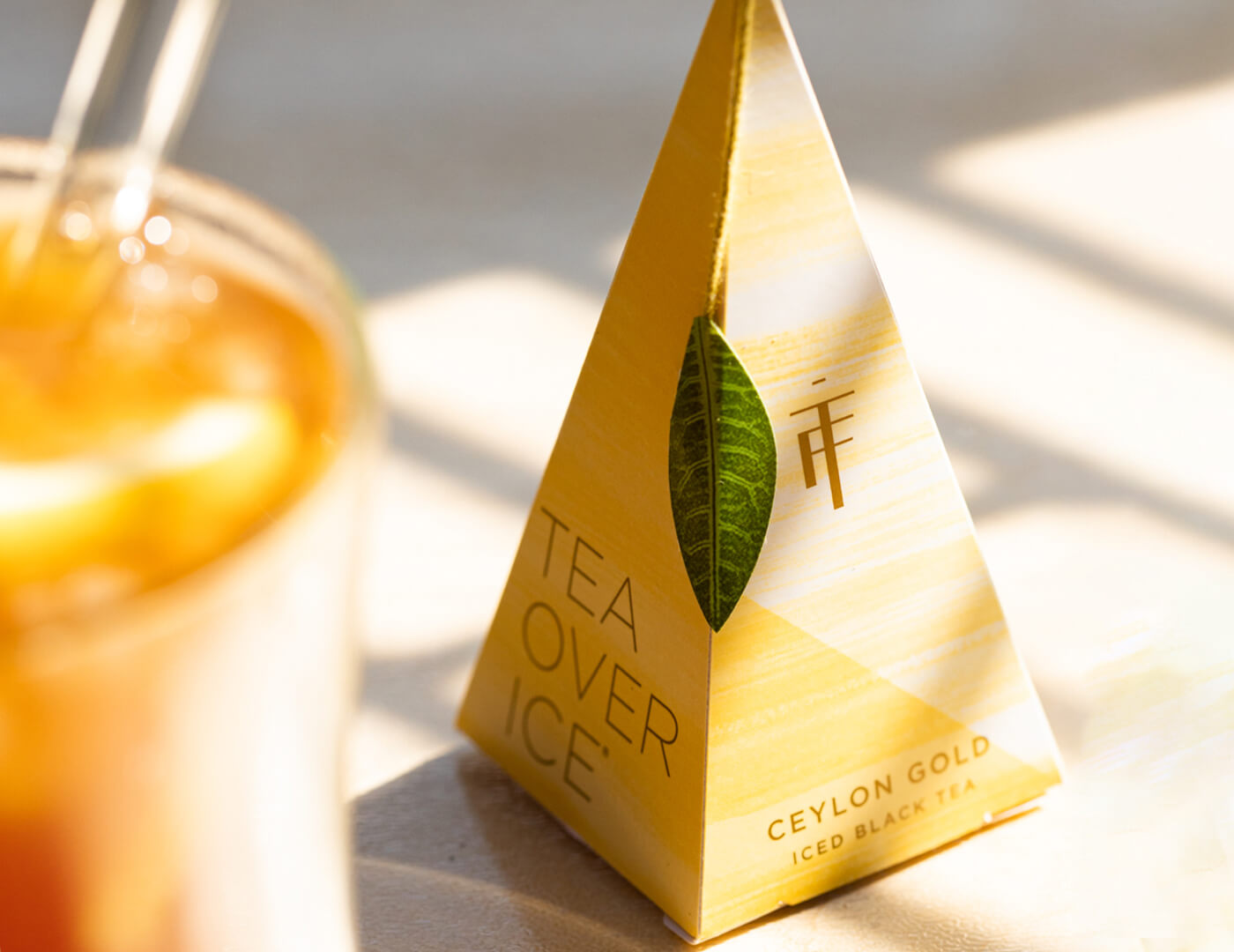 Ceylon Gold iced tea pyramid infuser