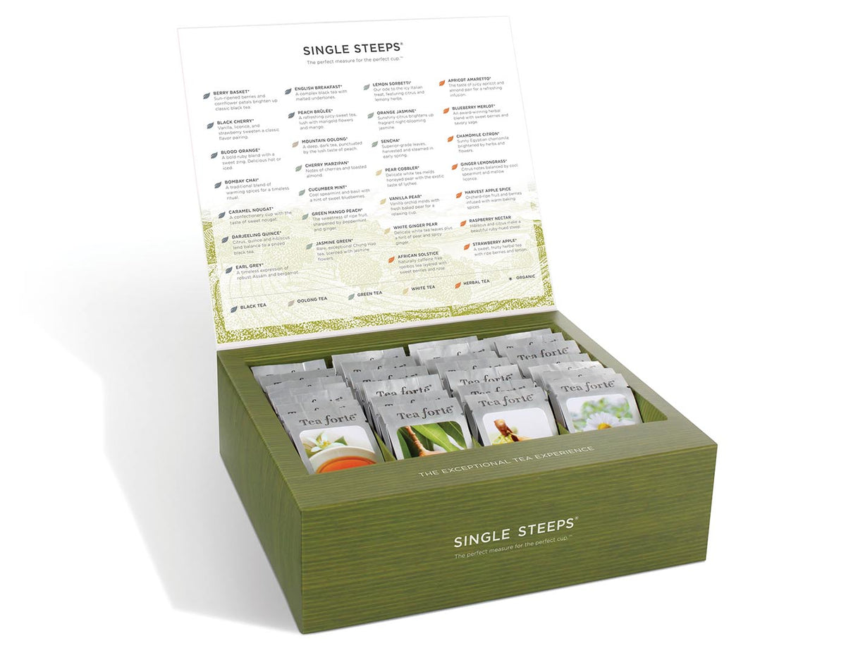 Single Steeps Tea Chest | Bestselling Gourmet Tea Gifts | Tea Forte