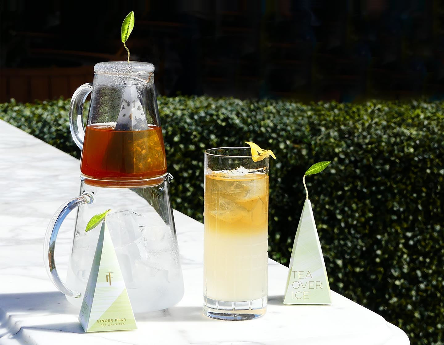 Tipsy Tea Cocktail with Tea Over Ice Pitcher set and infuser