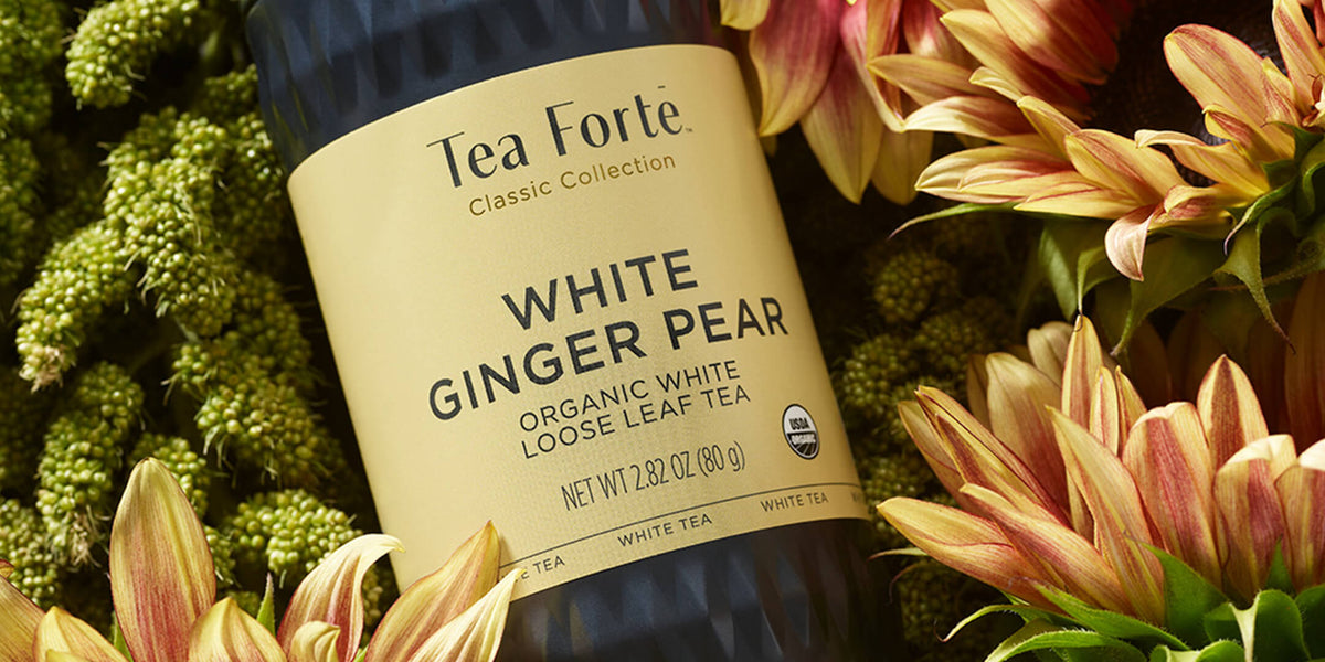 Tea Blend Spotlight White Ginger Pear Tea Forte