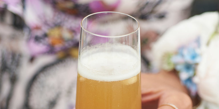 White Ginger Pear Champagne Cocktail