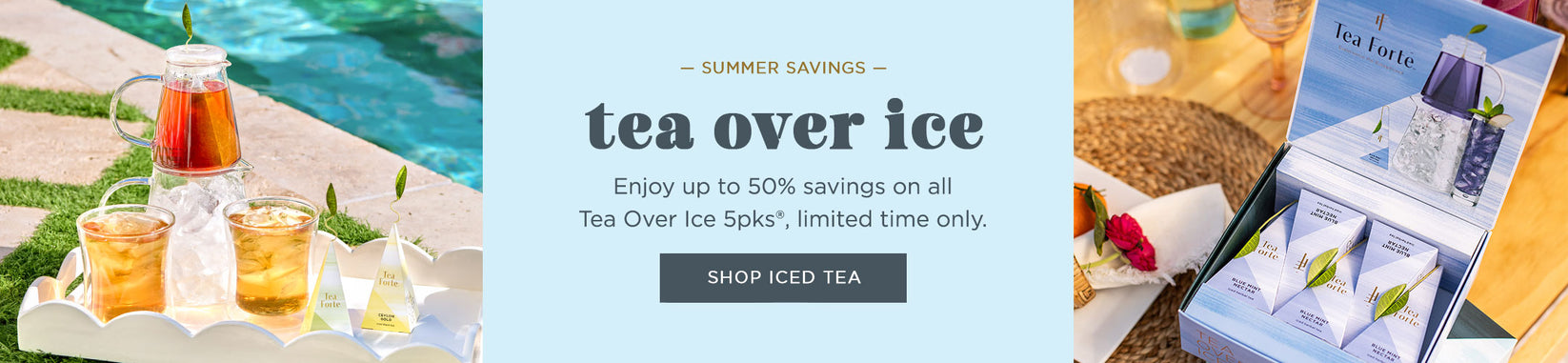 Tea Over Ice served poolside