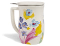 Volaré Fiore Steeping Cup with lid and infuser basket, closed
