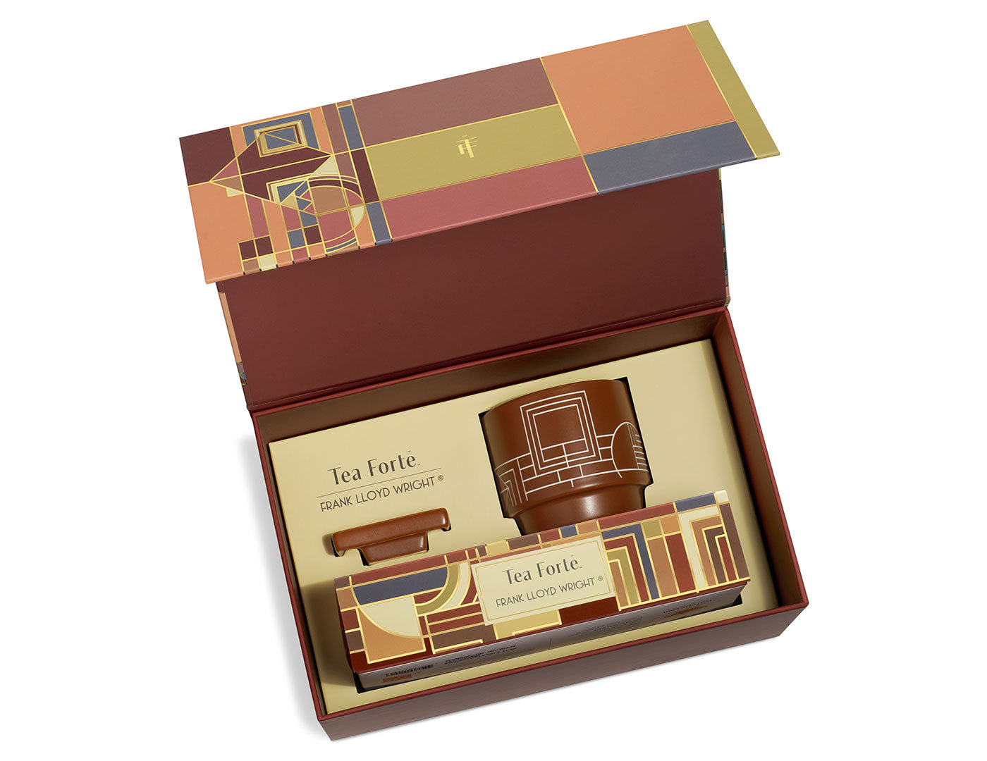 Frank Lloyd Wright Gift Set, lid open