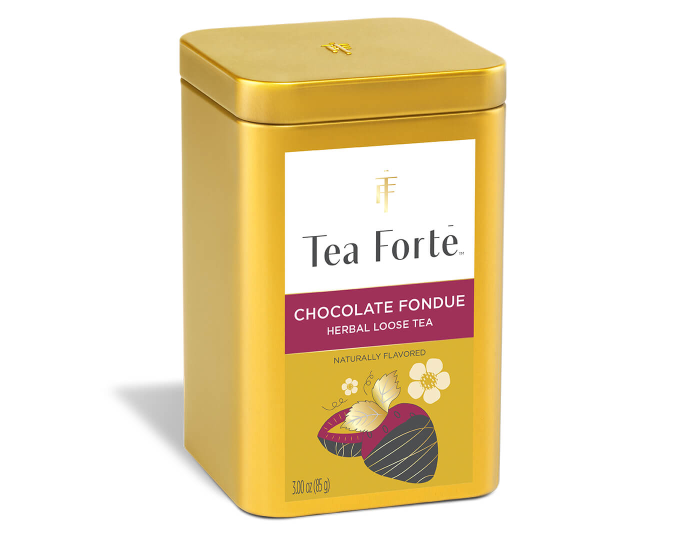 Chocolate Fondue Loose Tea Canister - side view