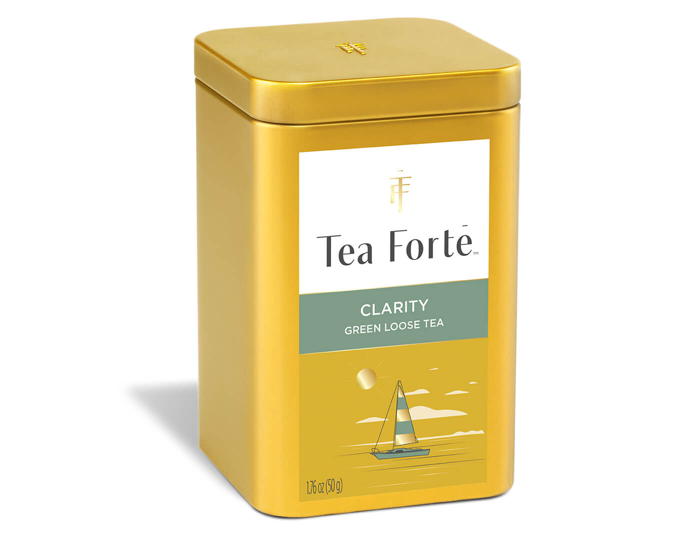 Clarity Loose Leaf Tea Canister - side view