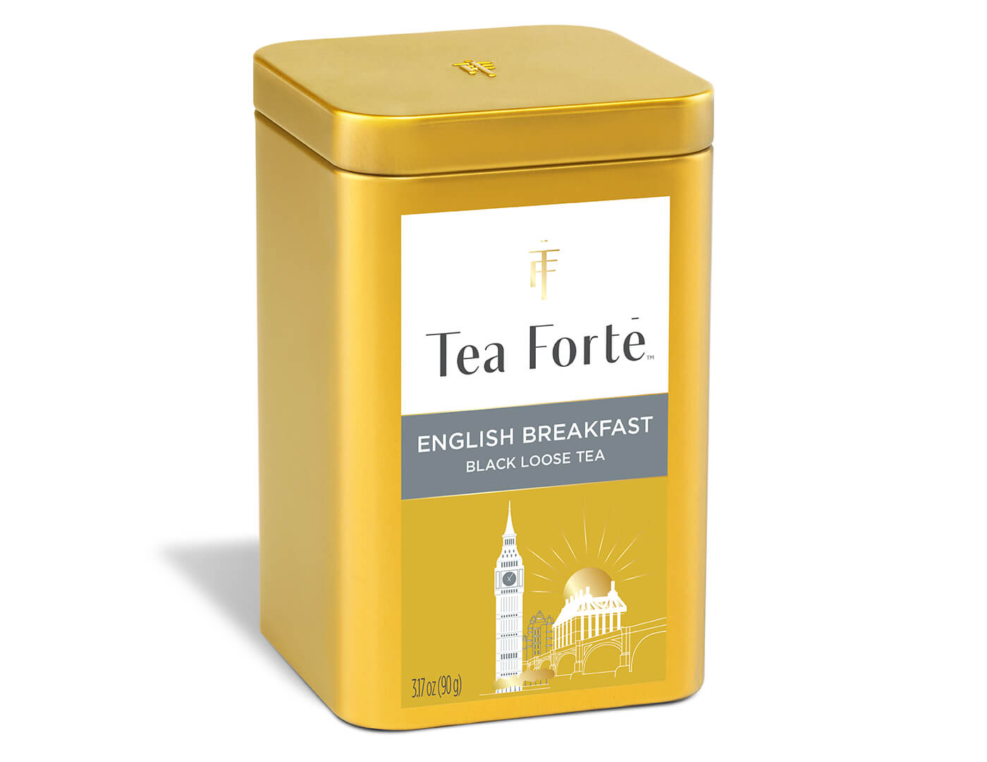 English Breakfast Loose Leaf Tea Canister - side view