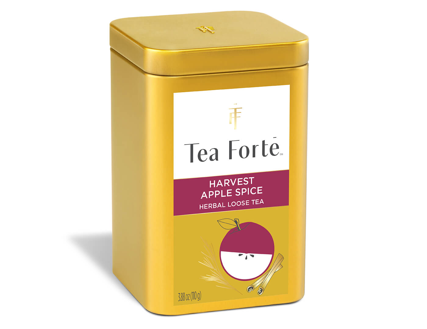 Harvest Apple Spice Loose Leaf Tea Canister - side view