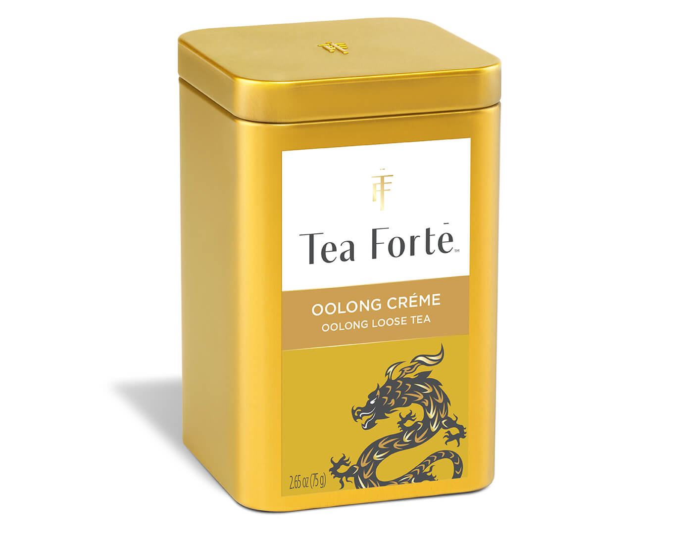 Oolong Créme Loose Leaf Tea Canister - side view