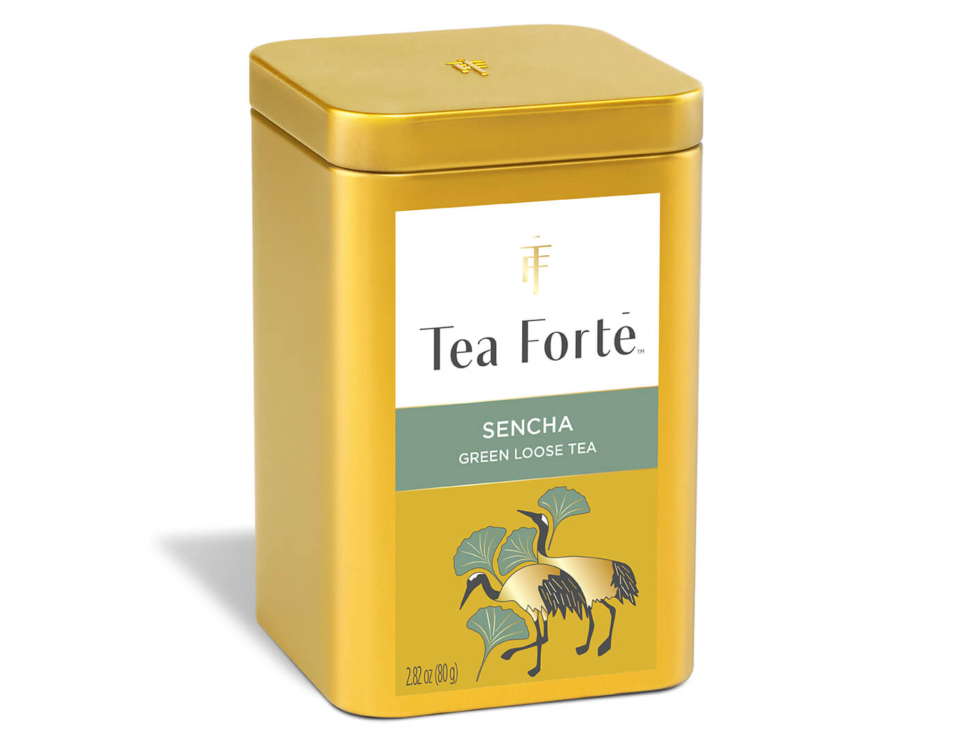 Sencha Loose Leaf Tea Canister - side view