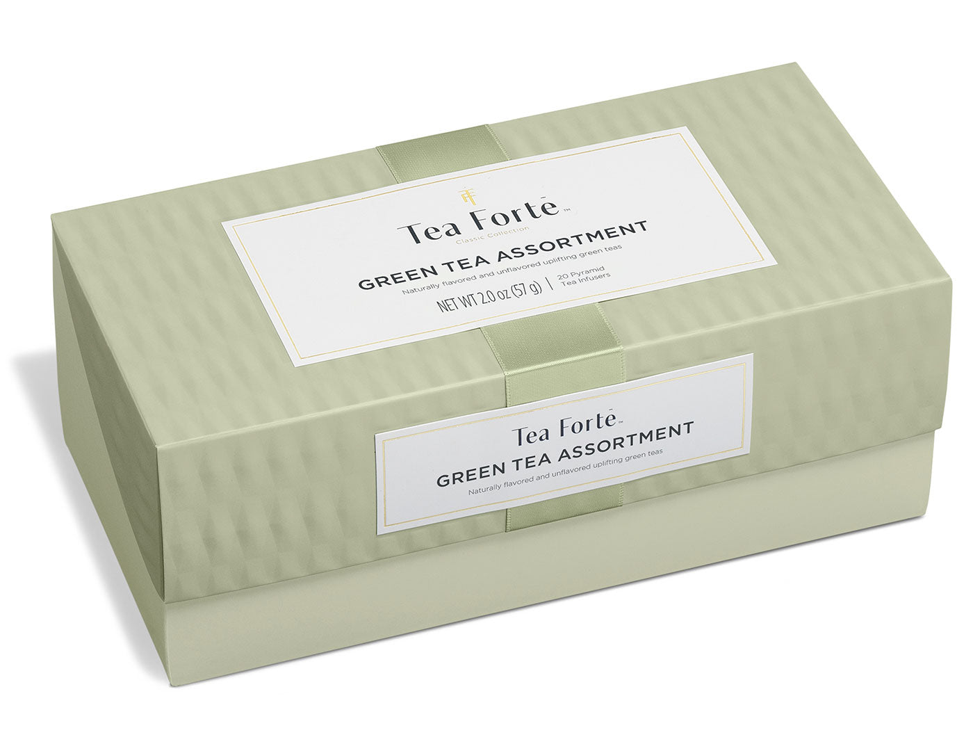 Green Tea Tasting Assortment Presentation Box, closed