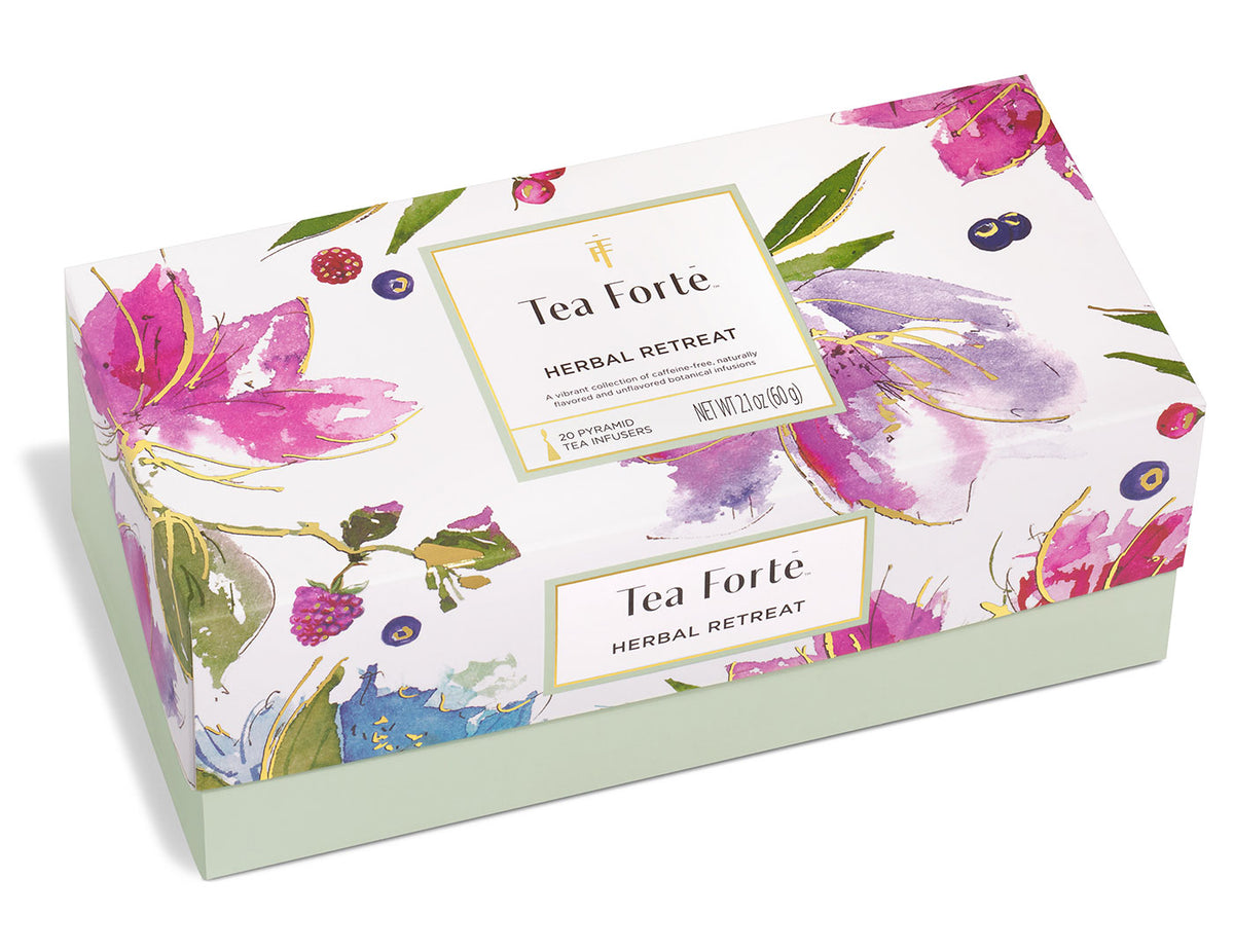 Herbal Retreat Presentation Box, closed, of 20 teas