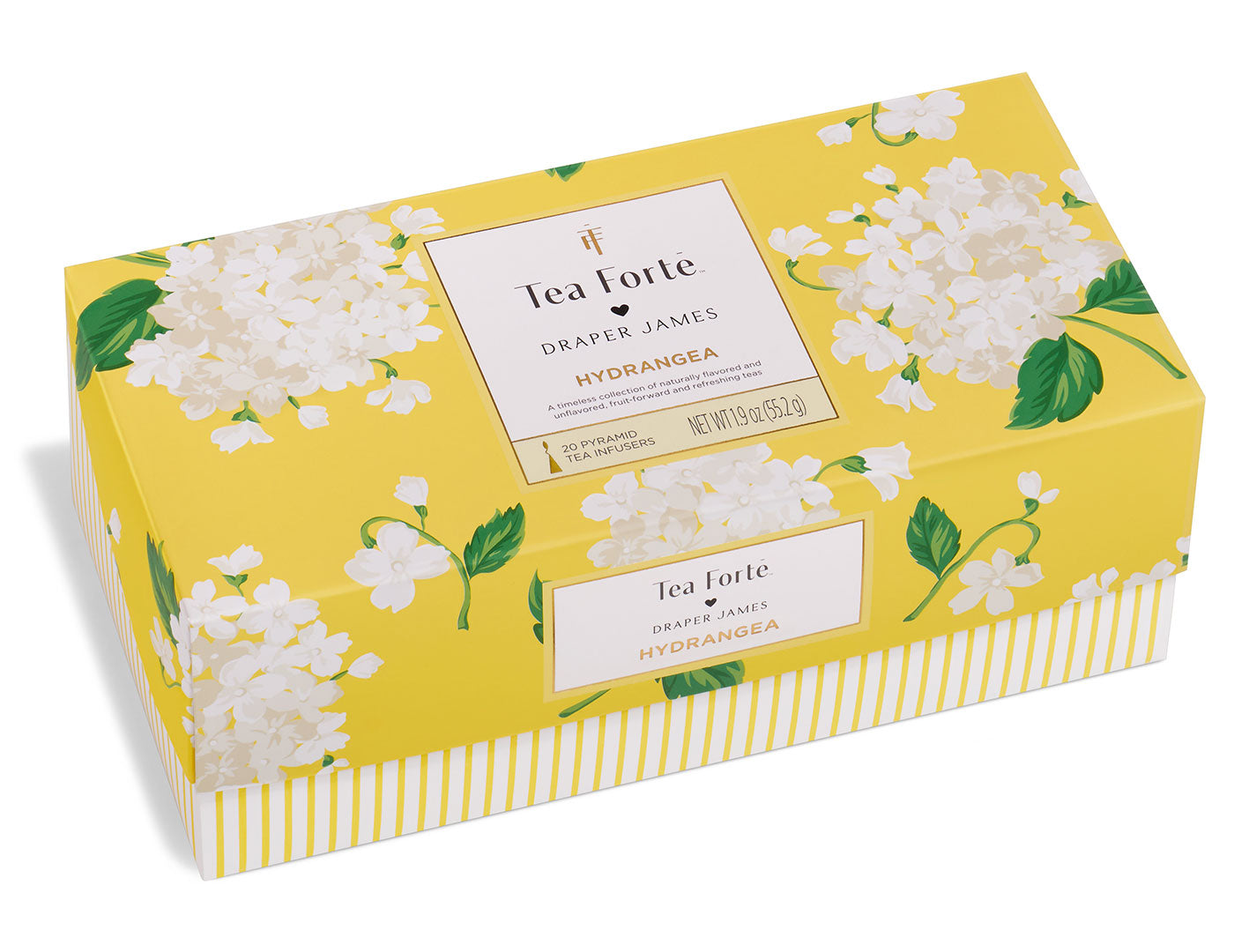 Hydrangea Presentation Box, closed box, of 20 pyramid teas