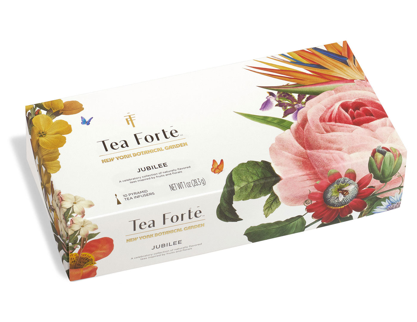 Jubilee Petite Presentation Box of 10 pyramid teas, lid  closed
