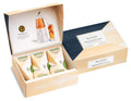 Open box of Green Mango Peach Tea Over Ice 5pk.