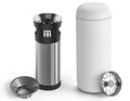 Carter Infuser Set 16oz Matte White mug with lid and infuser for loose tea