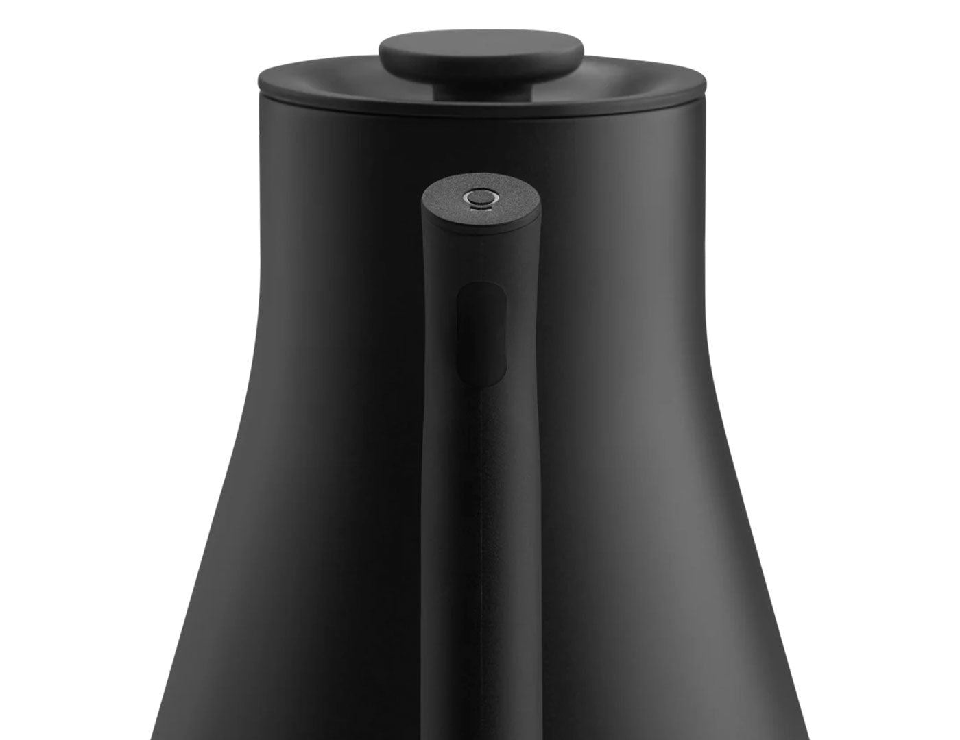 Closeup of Black Corvo Kettle EKG Pro handle