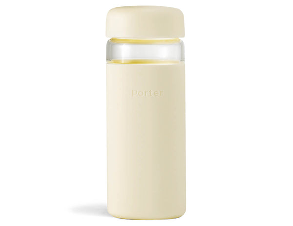 Brew + Travel Bottle 20 oz. Borosilicate Glass Bottle with Stainless Steel  Filter