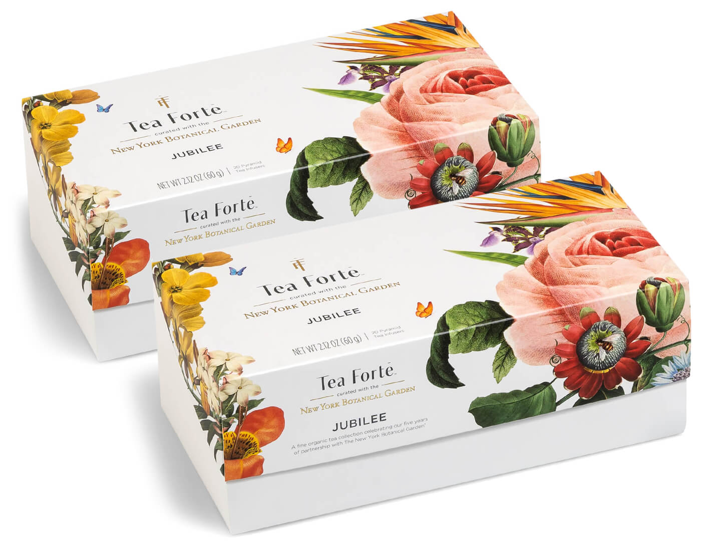 Jubilee Presentation Box Duo, set of 2 boxes of 20 teas each, closed