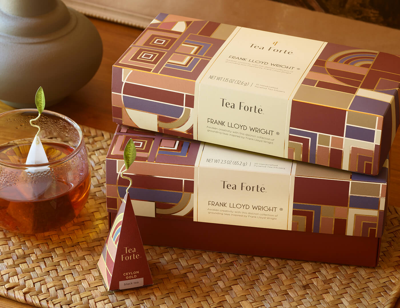 Frank Lloyd Wright Presentation Box | Limited-Edition Tea Gifts | Tea Forte
