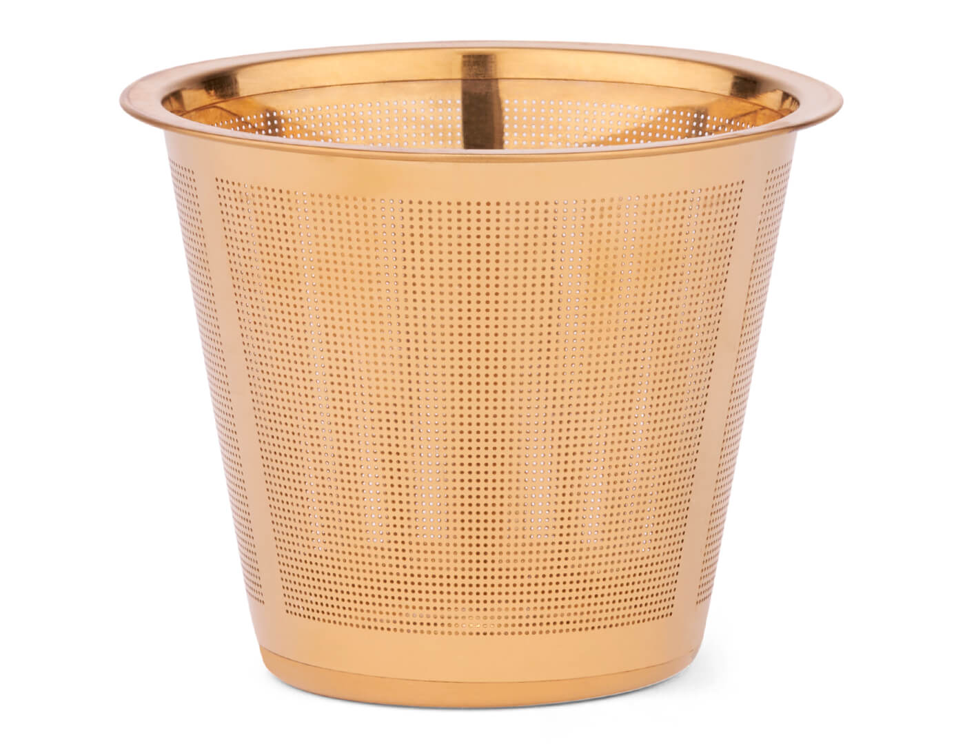 Gold loose tea infuser basket