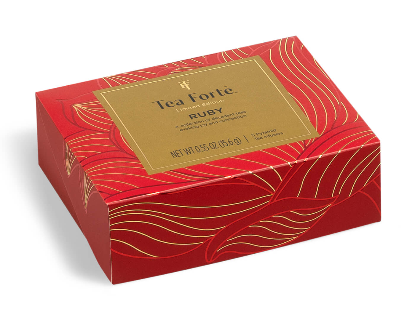 Ruby Mini Petite Box of 5 teas, closed.
