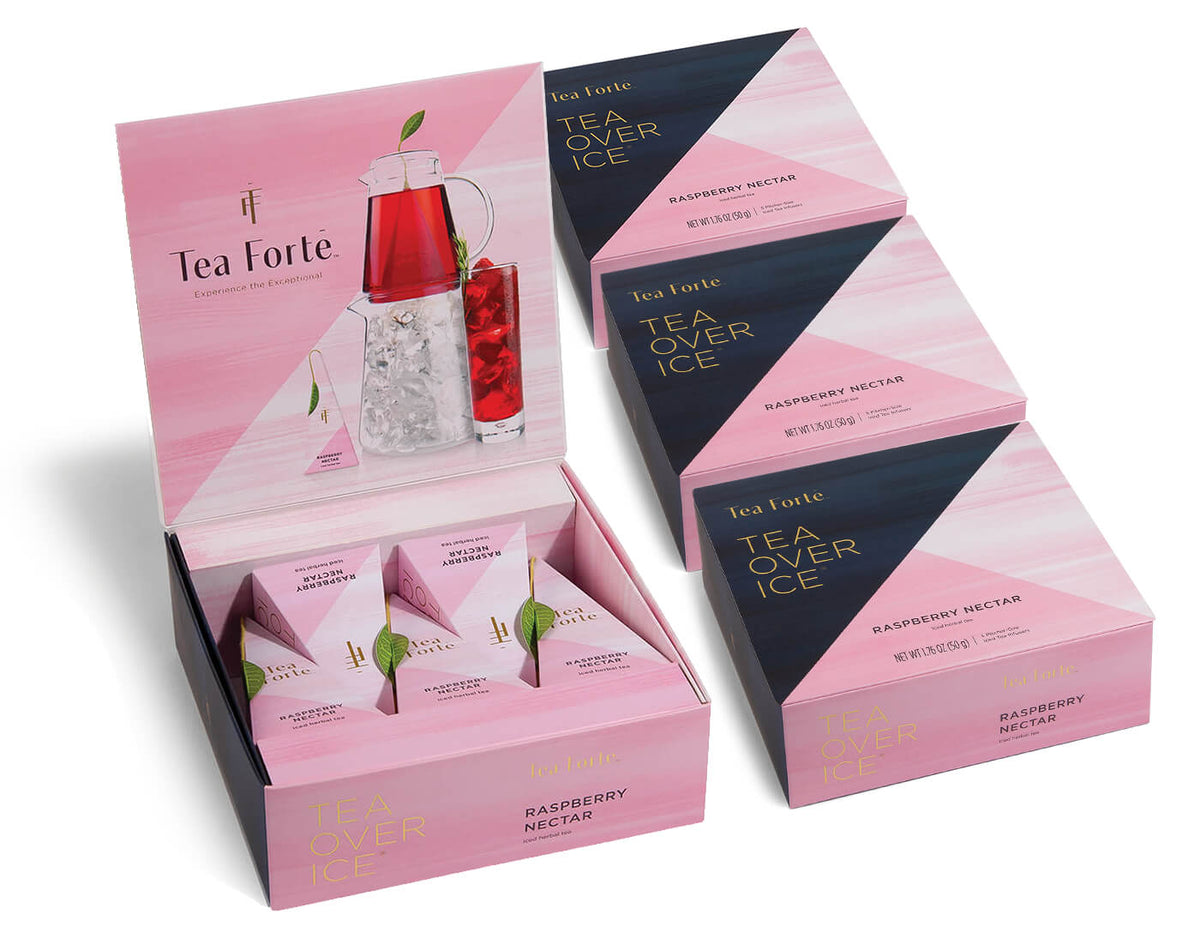 Tea Over Ice® Raspberry Nectar 20ct | Gift Bundle | Tea Forte