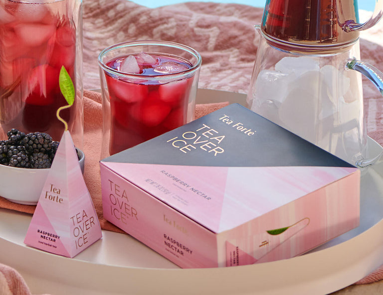 Iced Raspberry Nectar Tea Over Ice 5pk Box Gourmet Iced Tea Tea Forte