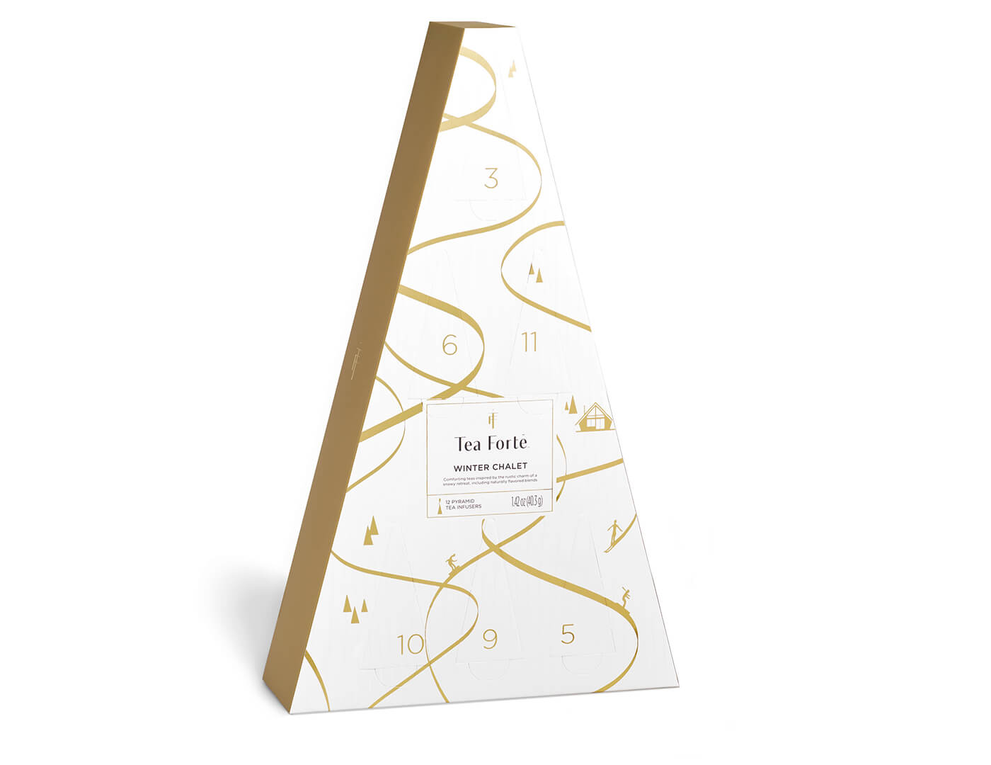 Winter Chalet Advent - 12 Days of Cozy Teas, with doors closed