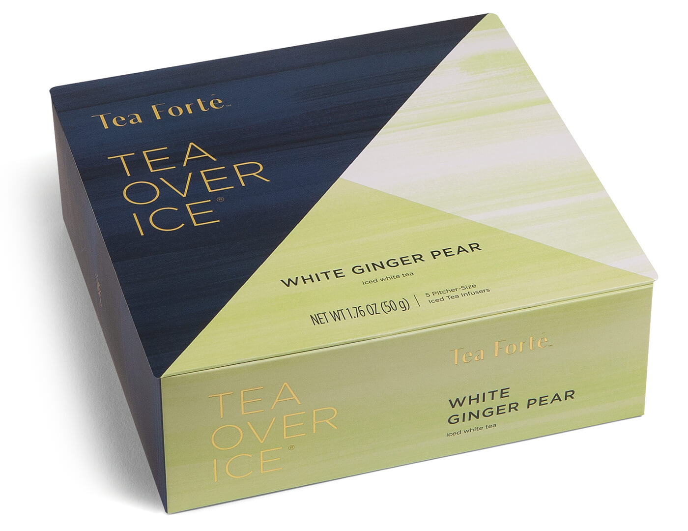 Tea Over Ice White Ginger Pear 5pk box, closed lid