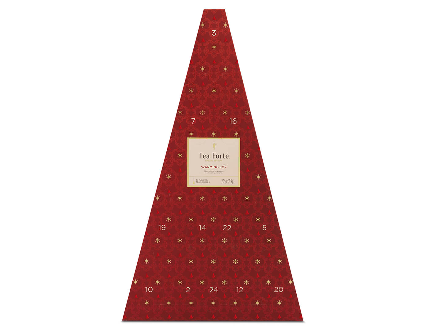 Warming Joy Advent Calendar with doors closed, front view