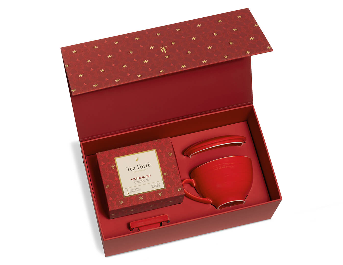 Warming Joy Gift Set open, revealing contents inside