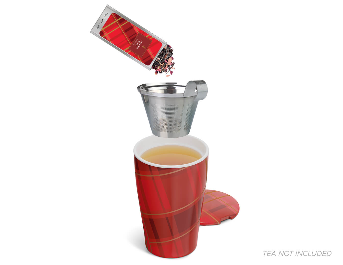 Warming Joy KATI Steeping Cup being used to steep tea
