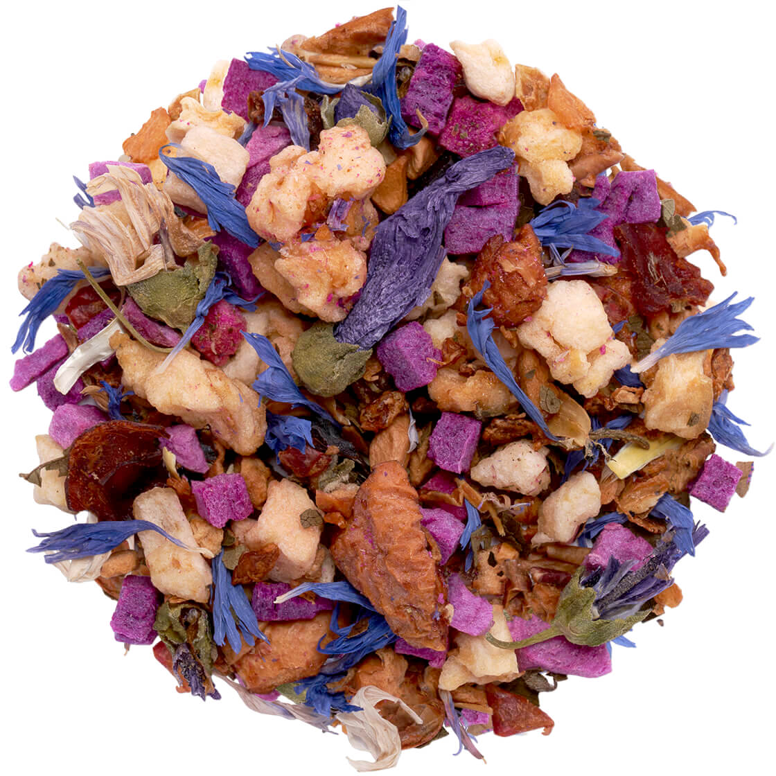 Pink Papaya Nectar tea pile