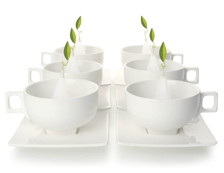 Set of Six Solstice Teacups