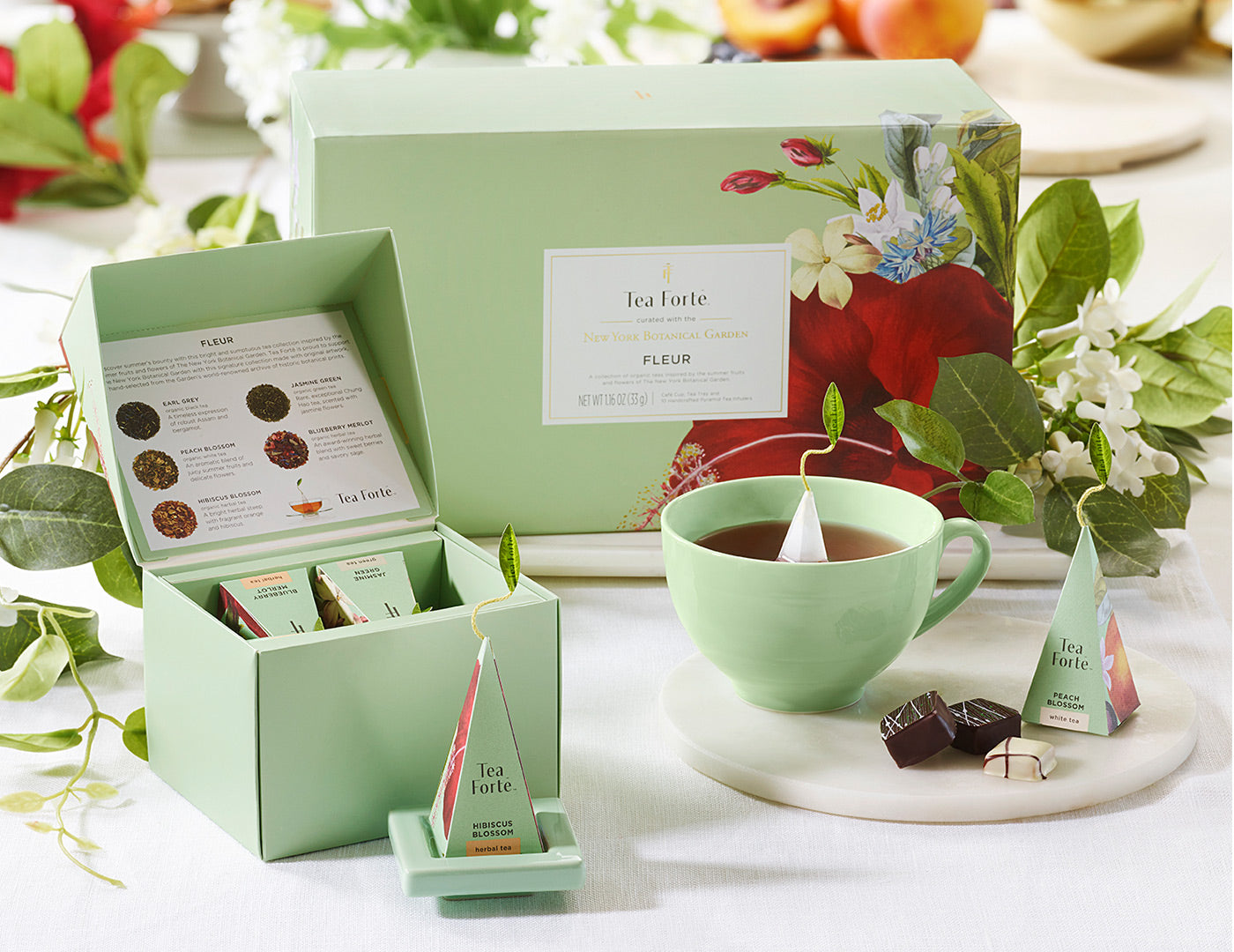 Fleur Collection Gift Set showing contents on table