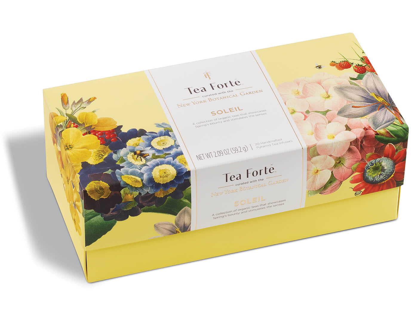 Soleil tea assortment in a 20 count presentation box with lid closed