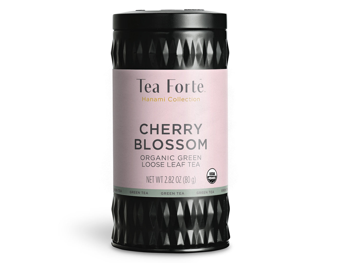 Cherry Blossom Hanami tea in a canister of loose tea