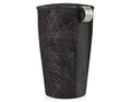 Noir design KATI® Steeping cup with infuser showing closeup of cup