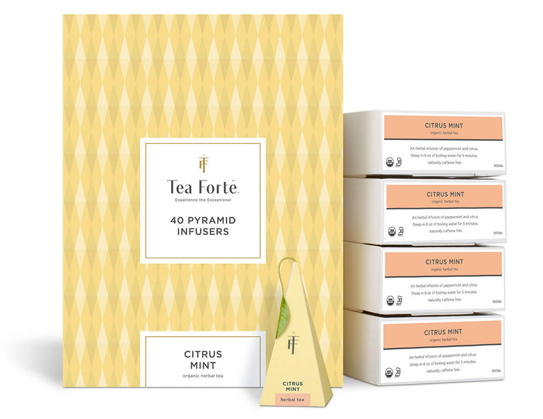 Citrus Mint Event Box of 40 pyramid tea infusers