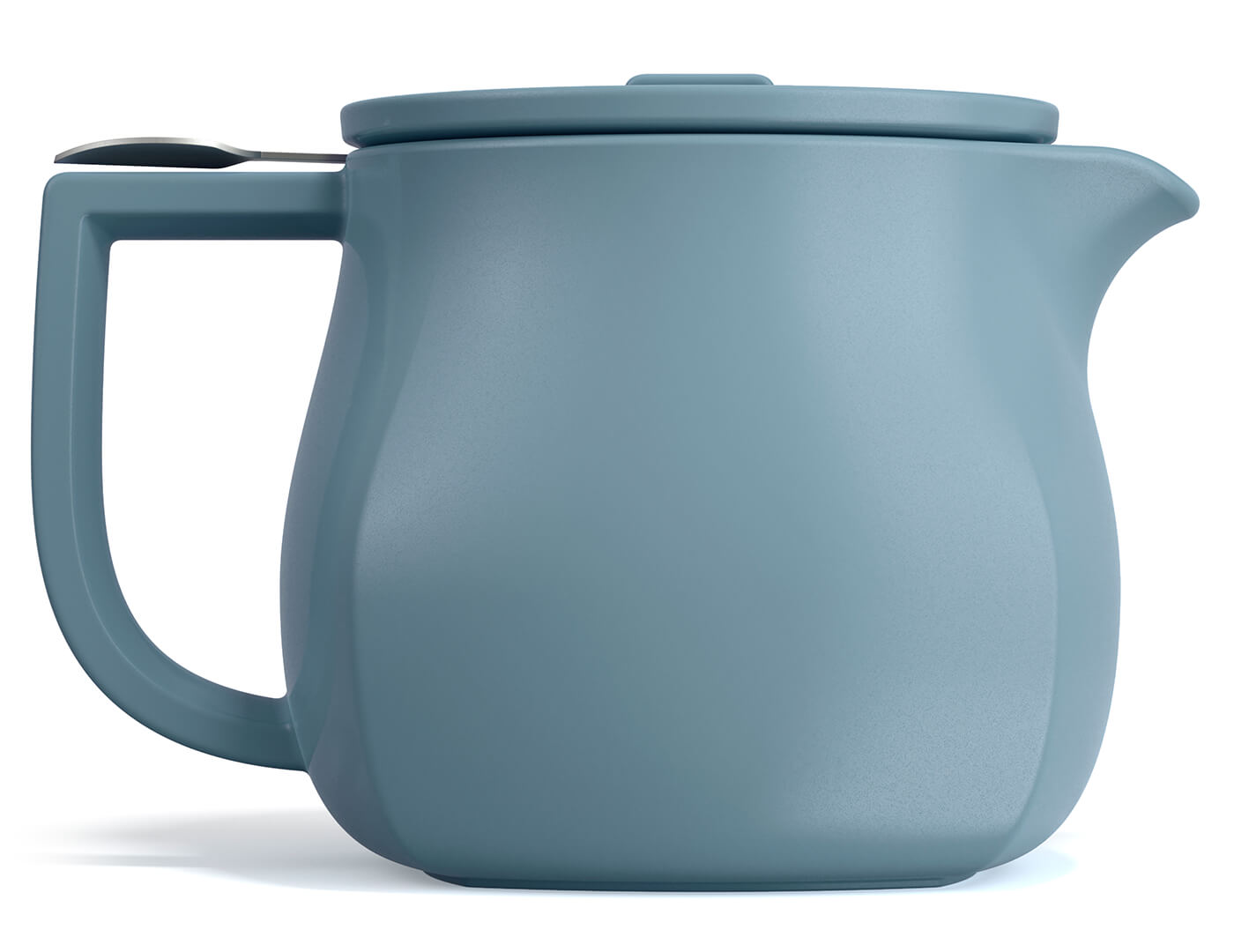 Fiore Teapot in Stone Blue with infuser basket and lid