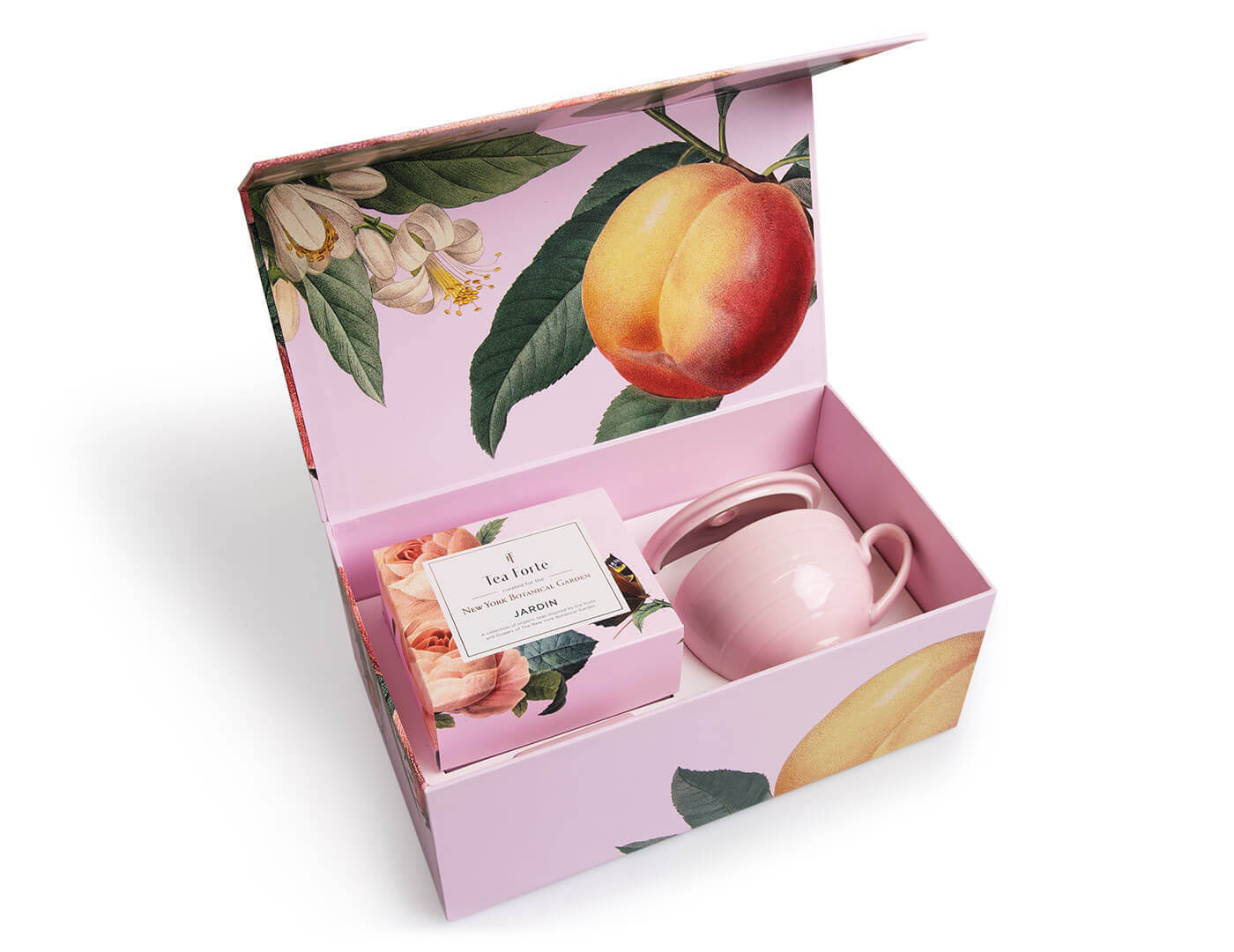 An open Jardin Collection Gift Set showing box contents