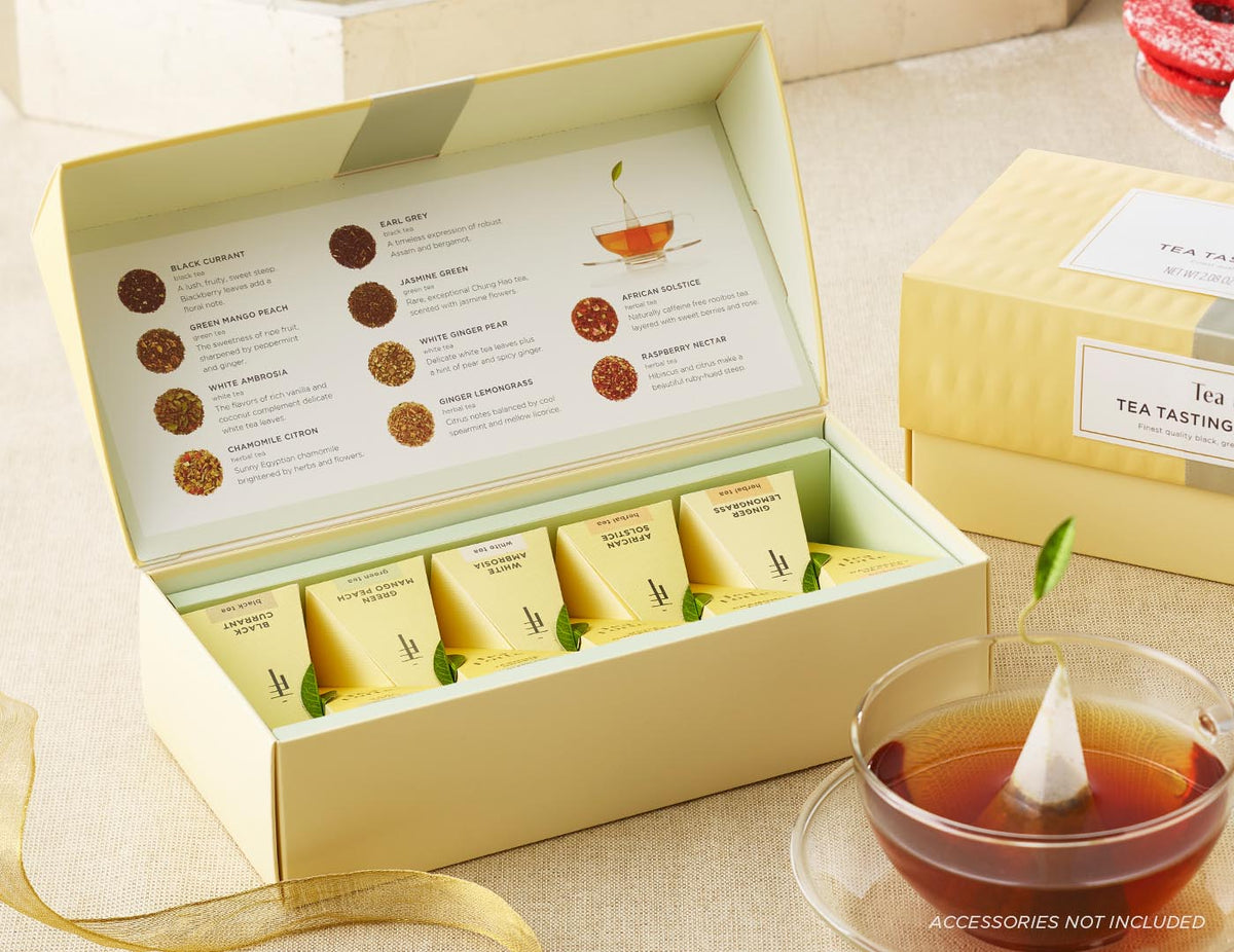 Tea Tasting Assortment Petite Presentation Box Luxury Gourmet Tea